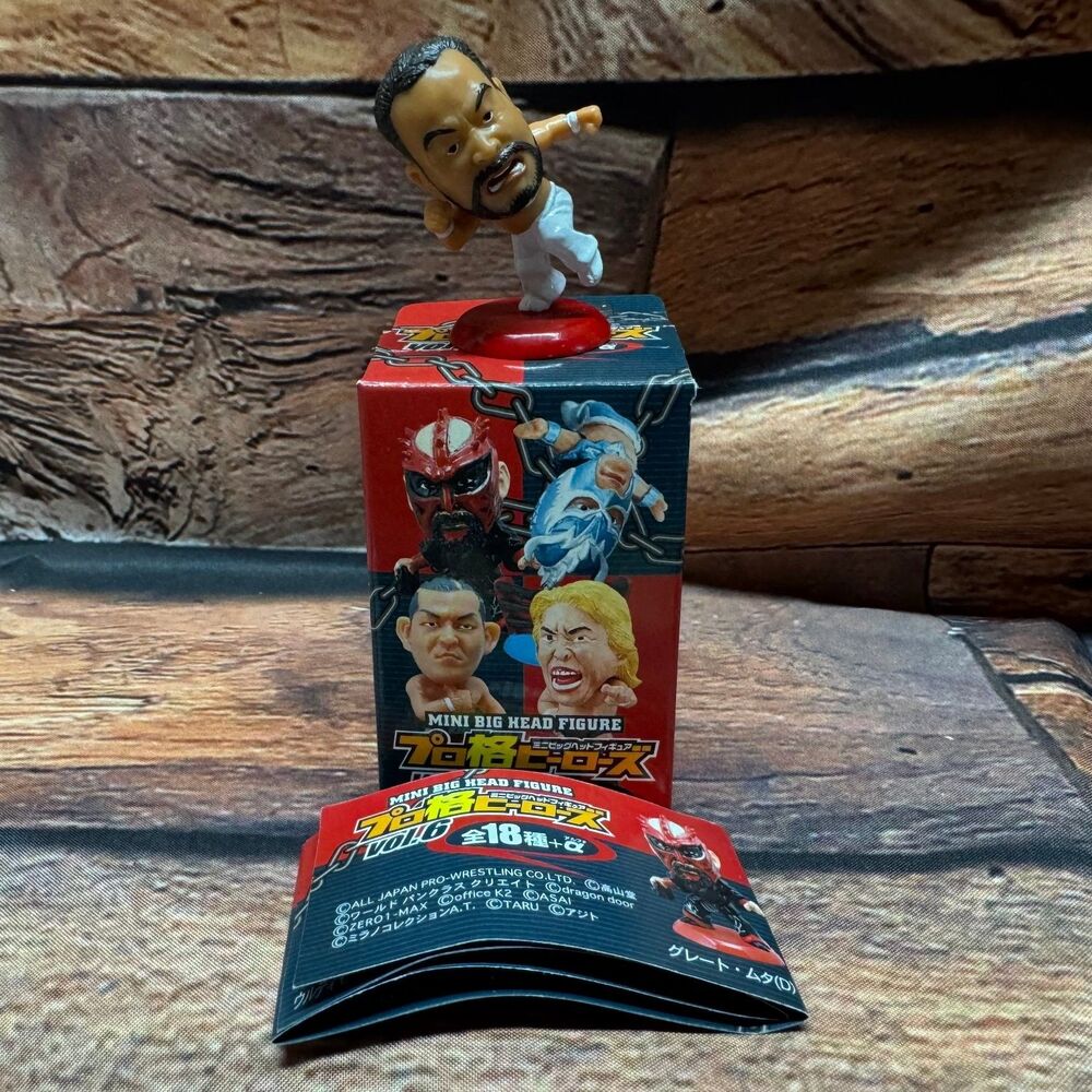 Charapro Shiro Koshinaka Puroresu Heroes Vol 6 Mini Big Head Figure Japan